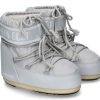 Damen Moon Boot Stiefeletten | Moon Boot Snowboot Icon Nylon Low- Glacier Grey