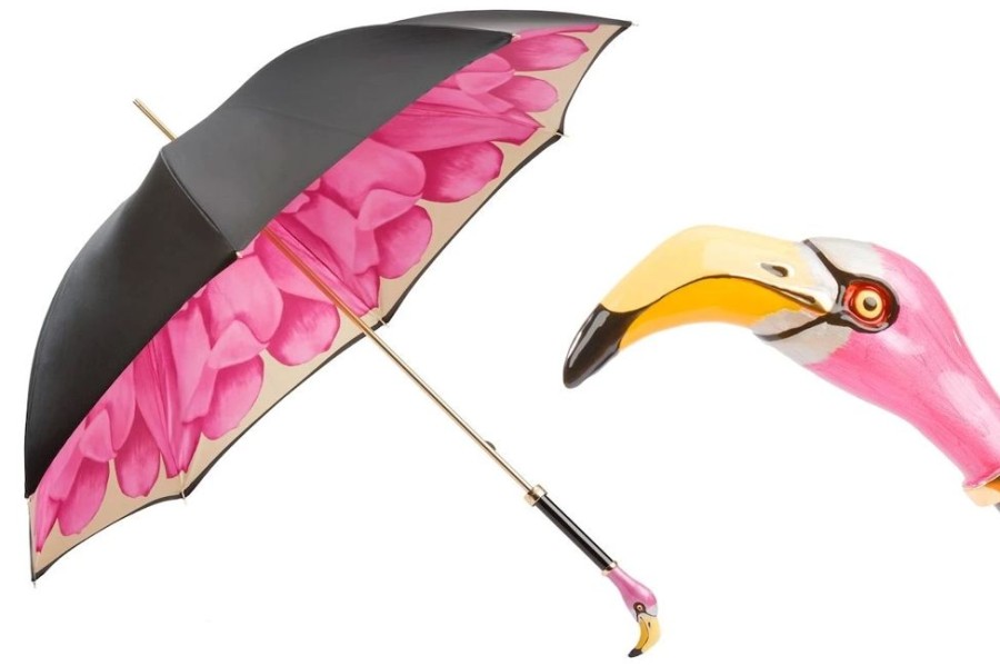 Damen Pasotti Regenschirme | Pasotti Regenschirm Flamingo Fuxia