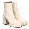 Damen Bianca Di Stiefeletten | Bianca Di Stiefelette Nappa Avorio