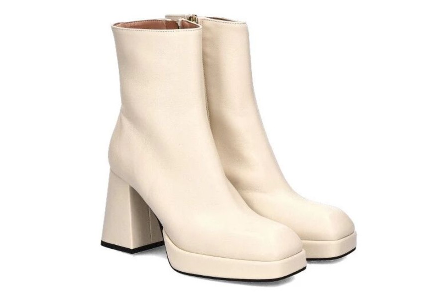 Damen Bianca Di Stiefeletten | Bianca Di Stiefelette Nappa Avorio