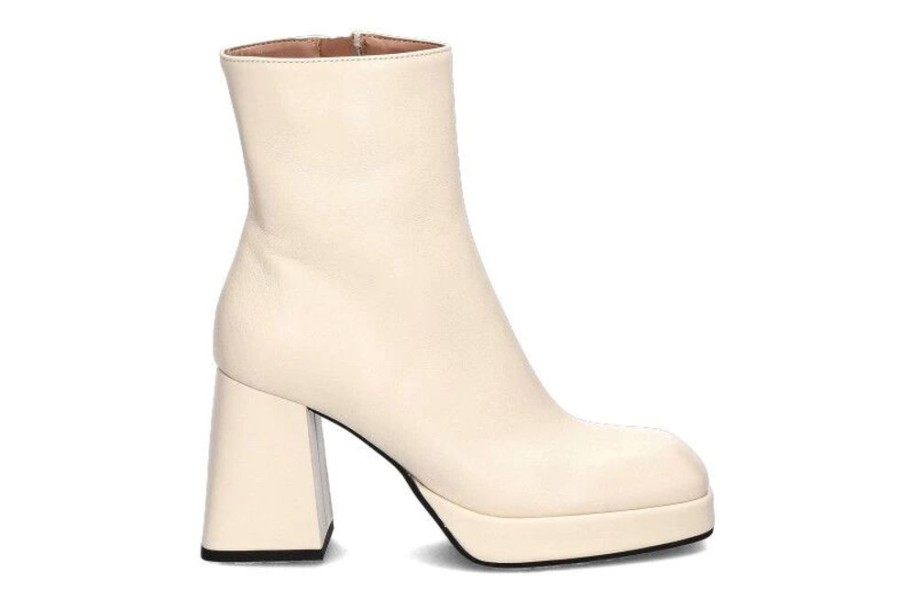 Damen Bianca Di Stiefeletten | Bianca Di Stiefelette Nappa Avorio