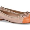 Damen Unu00fctzer Ballerinas | Unu00Fctzer Ballerina Nappa Rosebeige Orange