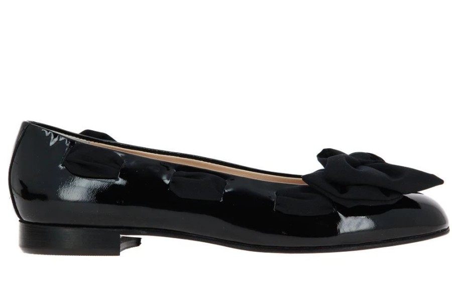 Damen Gabriele Ballerinas | Gabriele Ballerina Dolly Vernice Nero (38U00Bd)