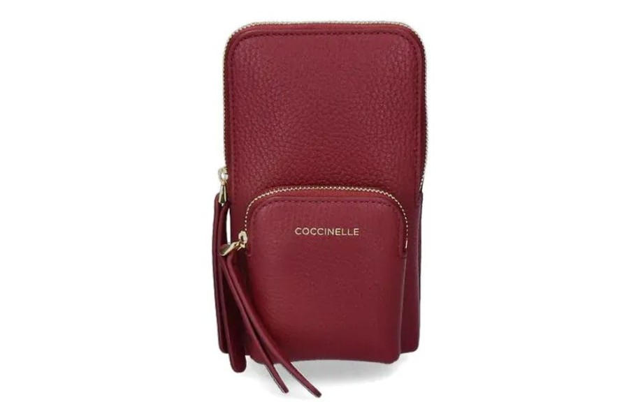 Damen Coccinelle Geldb?Rsen | Coccinelle Handytasche Pixie -Weinrot