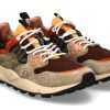 Herren Flower Mountain Sneakers | Flower Mountain Herren- Sneaker Yamano Suede Nylon- Taupe/ Brown