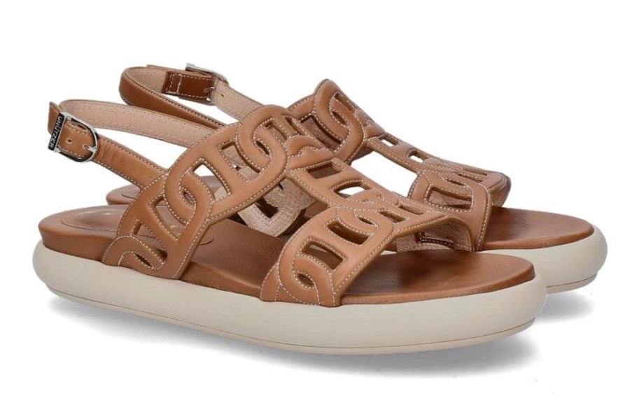 Damen Unu00fctzer Sandalen | Unu00Fctzer Sandale Mousse Latte Cuoio