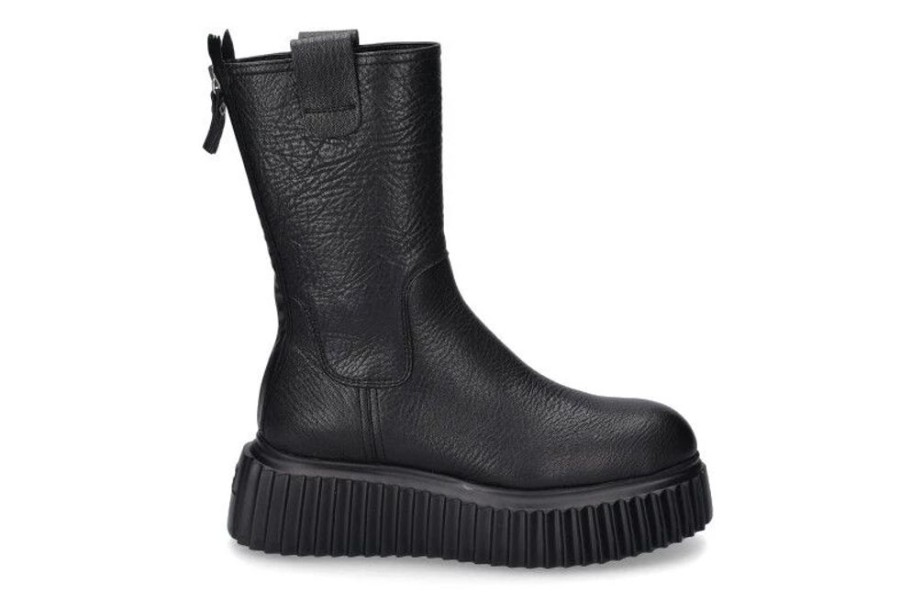 Damen AGL Attilio Giusti Leombruni Stiefel | Agl Attilio Giusti Leombruni Combat Boots Milagros Nappa Nero