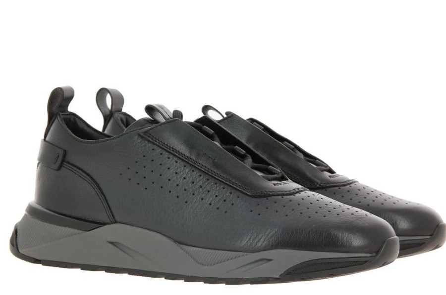 Herren Santoni Sneakers | Santoni Sneaker Innova Black Grey