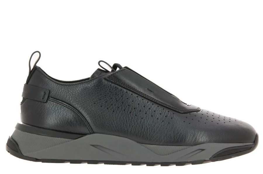 Herren Santoni Sneakers | Santoni Sneaker Innova Black Grey