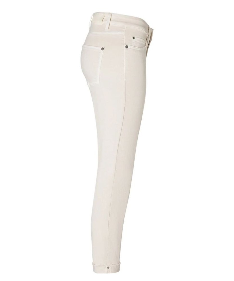 Damen Cambio Jeans | Cambio Piper Short Pale Ivory