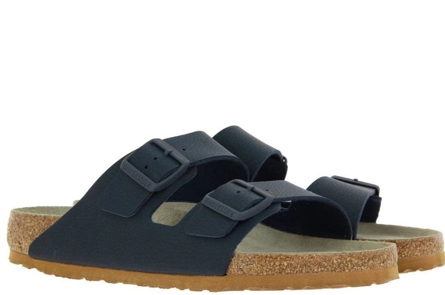 Herren Birkenstock Offene Schuhe | Birkenstock Pantolette Arizona Normale Weite Midnight