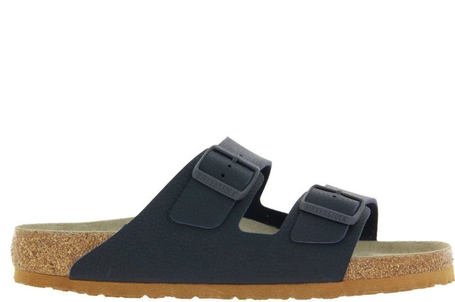 Herren Birkenstock Offene Schuhe | Birkenstock Pantolette Arizona Normale Weite Midnight