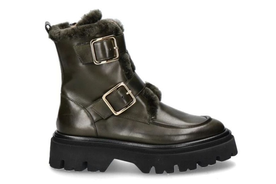 Damen Camerlengo Warmfutter | Camerlengo Stiefelette Princes Verde Riccio Verde