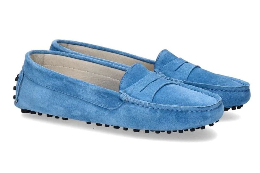 Damen ScarpaRossa Mokassin | Scarparossa Slipper Gomma Winter Sky Blue