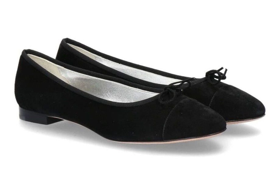 Damen Unu00fctzer Ballerinas | Unu00Fctzer Ballerina Camoscio Velukid Nero