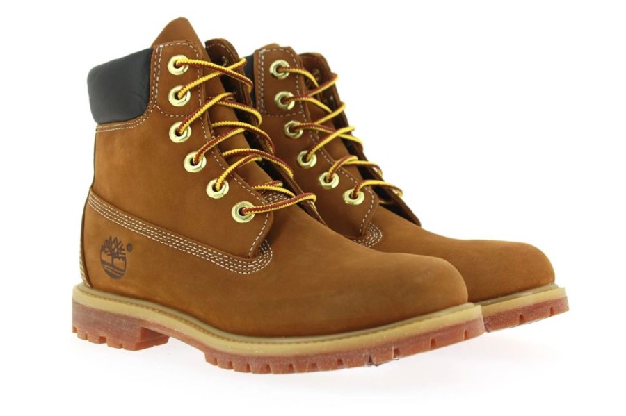 Damen Timberland Stiefel | Timberland Schnu00Fcrboot 6 Inch Premium Nubuk Rust (36)