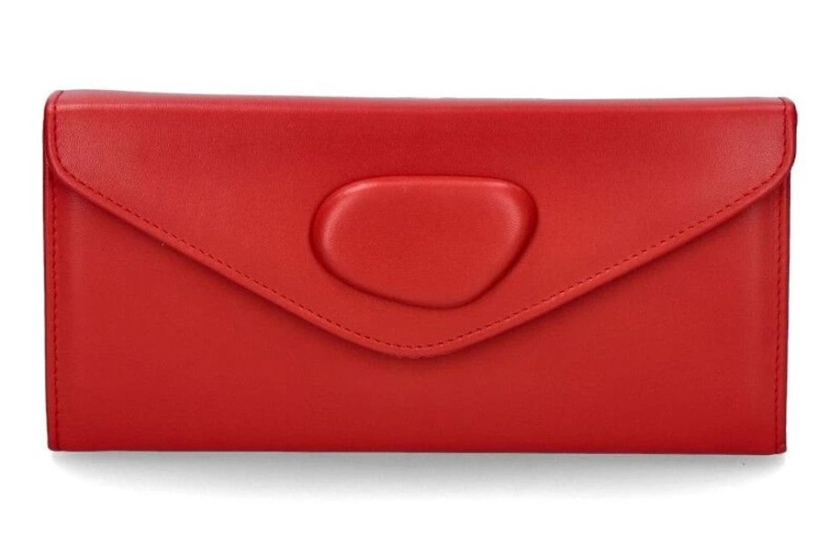 Damen Brunate Taschen | Brunate Clutch Nappa Ruby Red