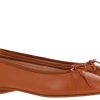 Damen Unu00fctzer Ballerinas | Unu00Fctzer Ballerina Nappa Cognac Luggage