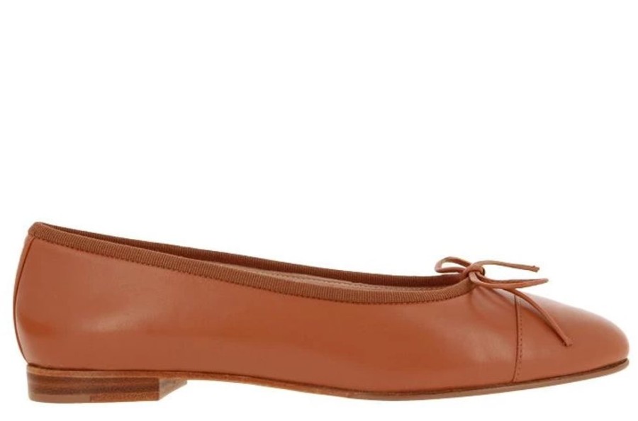 Damen Unu00fctzer Ballerinas | Unu00Fctzer Ballerina Nappa Cognac Luggage