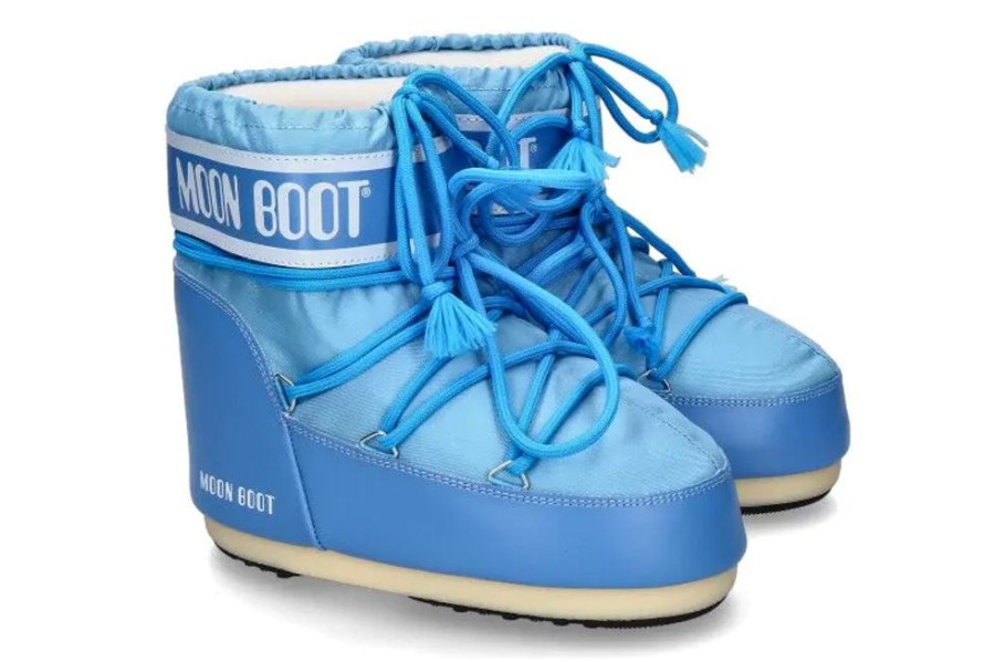 Damen Moon Boot Booties | Moon Boot Snowboot Icon Low Nylon- Alaskan Blue