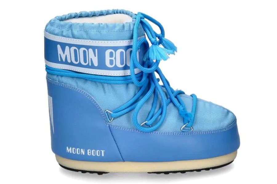 Damen Moon Boot Booties | Moon Boot Snowboot Icon Low Nylon- Alaskan Blue