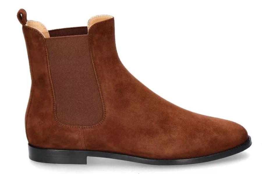 Damen Unu00fctzer Stiefeletten | Unu00Fctzer Chelsea Boot 47 Cognac Camoscio- Braun