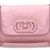 Damen La Carrie Taschen | La Carrie Schultertasche Deccan Giselle Leather Pink