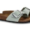 Damen Birkenstock Pantoletten | Birkenstock Pantolette Madrid Big Buckle Schmal- Matcha