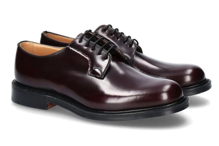 Herren Church's Schnurer | Church'S Derby Shannon Polished Binder Burgundy (43)