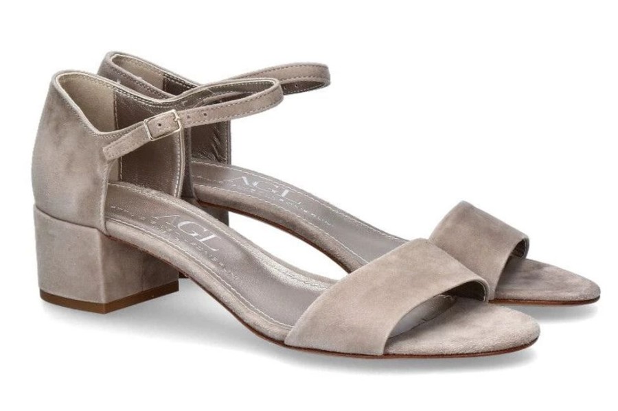 Damen AGL Attilio Giusti Leombruni Sandalen | Attilio Giusti Leombruni Sandalette Camoscio Dusty (37 )