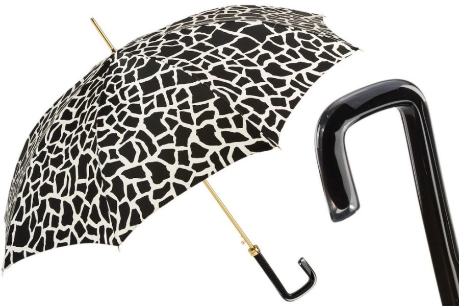 Damen Pasotti Regenschirme | Pasotti Regenschirm Giraffe Nero