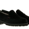 Damen Pas de rouge Slipper | Pas De Rouge Slipper Gefu00Fcttert Marta Camoscio Nero (36)