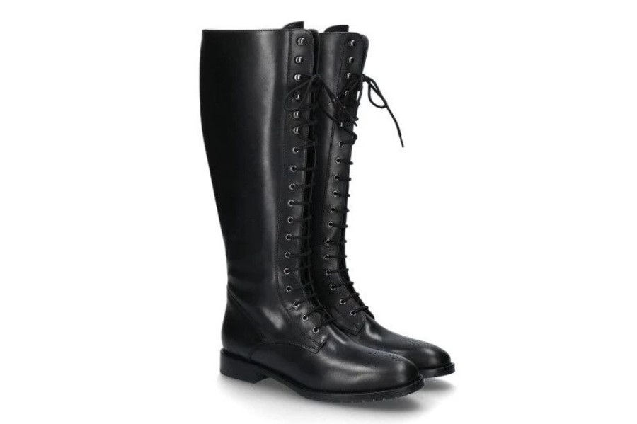 Damen dirndl + bua Stiefel | Dirndl + Bua Stiefel Bulgaro Schwarz