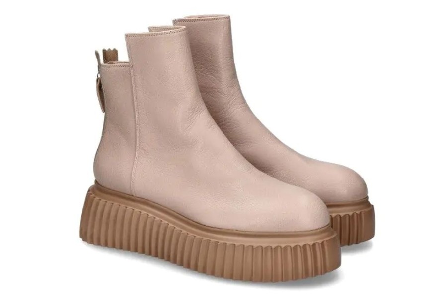 Damen AGL Attilio Giusti Leombruni Booties | Agl Attilio Giusti Leombruni Boots Mally Beige Delice- Rosa