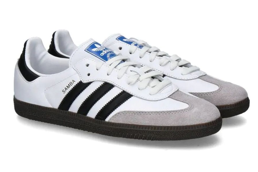 Herren Adidas Sneakers | Adidas Sneaker Samba Og- Cloud White / Core Black / Clear Granite