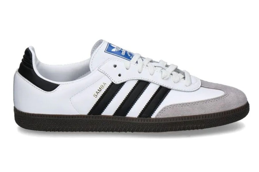 Herren Adidas Sneakers | Adidas Sneaker Samba Og- Cloud White / Core Black / Clear Granite