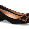 Damen Status Pumps | Status Pumps Camoscio Nero/Leo- Schwarz