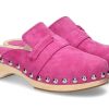 Damen Kennel und Schmenger Pantoletten | Kennel & Schmenger Clogs Velours Pink Silver