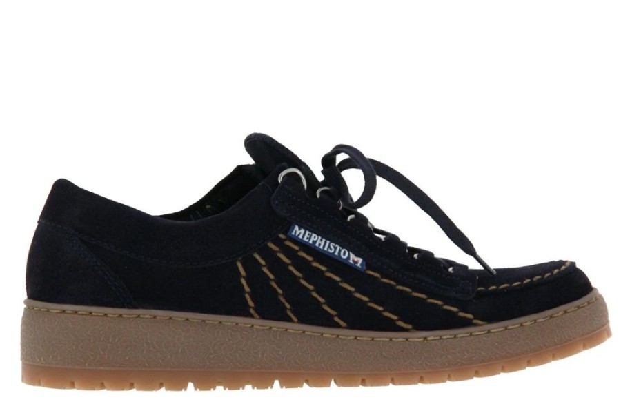 Herren Mephisto Schnurer | Mephisto Sneaker Rainbow Velours Blue (43)