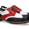 Herren Tee Golf Shoes Golf-Schuhe | Tee Golf Shoes Golfschuh Tommy Vario Blu Bianco Rosso (42)