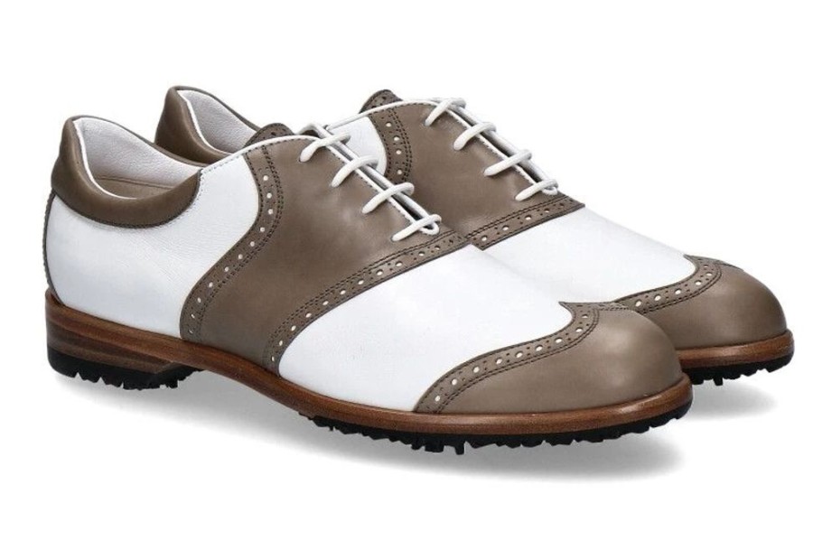 Damen Tee Golf Shoes Golfschuhe | Tee Golf Shoes Damen- Golfschuh Susy Bianco Topo (39U00Bd)