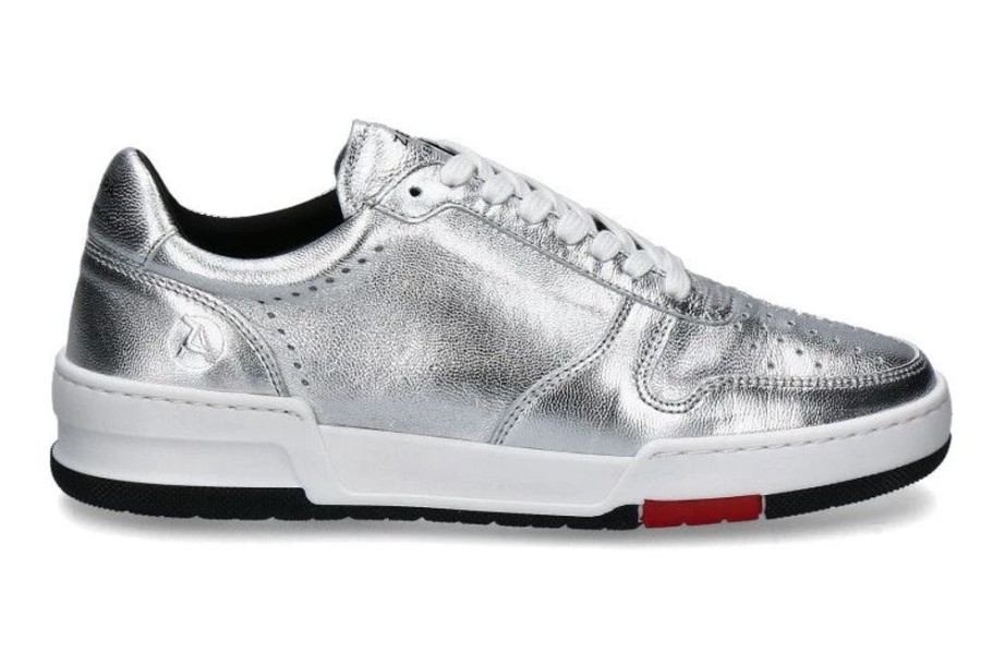 Damen Zespa Sneaker | Zespa Sneaker Max Cuir Fantaisie Silver