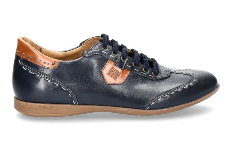 Herren Galizio Torresi Sneakers | Galizio Torresi Sneaker Kind Blu Cuoio