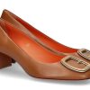 Damen Santoni Pumps | Santoni Pumps Nappa Cognac- Hellbraun