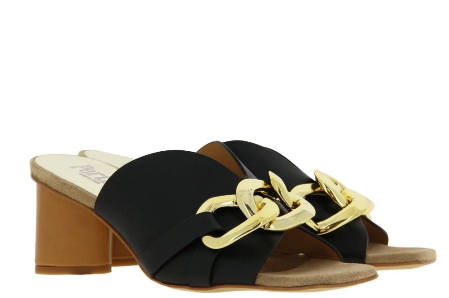 Damen Pertini Pantoletten | Pertini Pantolette Cesar Black