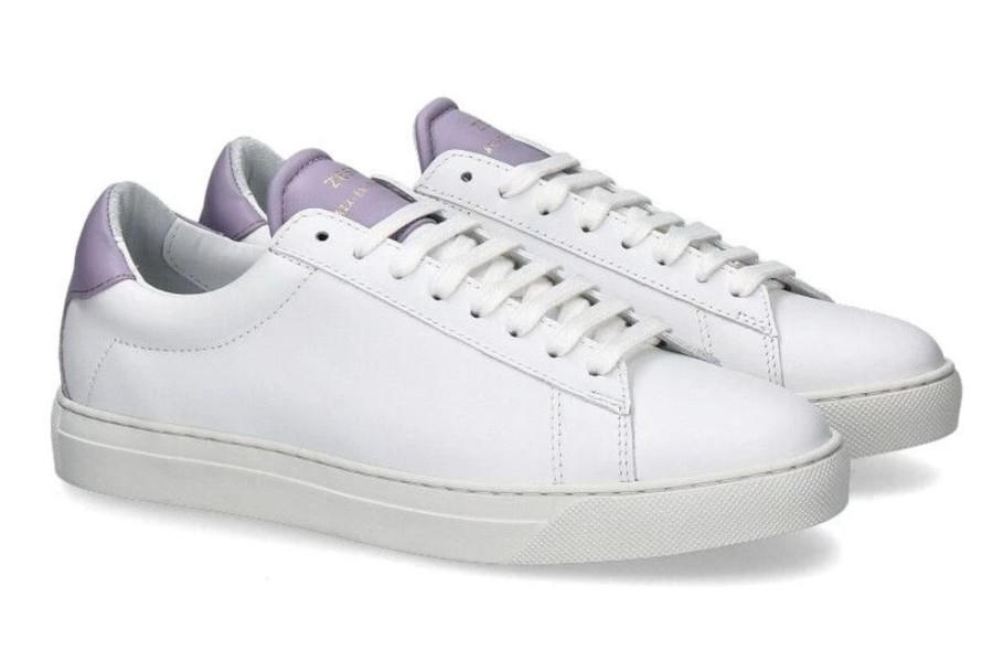 Damen Zespa Sneaker | Zespa Sneaker Woman Apla Nappa White Lavander