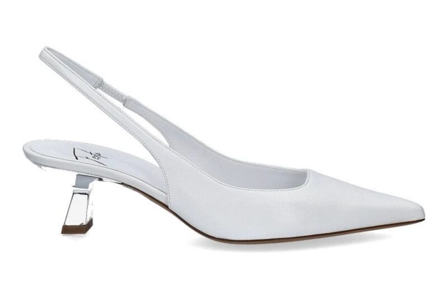 Damen Roberto Festa Pumps | Roberto Festa Slingpumps Arabel Nappa Bianco