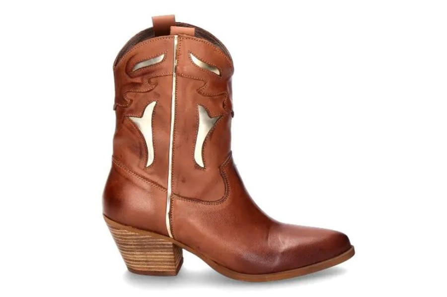 Damen Exu00e9 Booties | Exu00E9 Cowboy Boots Cesar 700- Camel/ Platin