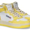 Damen Autry Sneaker | Autry Mid-Cut Sneaker White Yellow Wb23