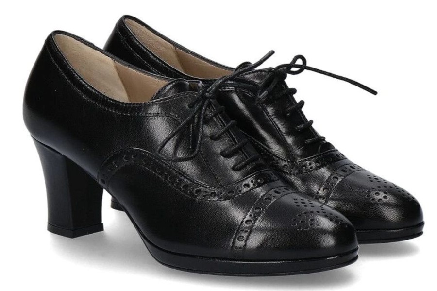 Damen dirndl + bua Dirndl Schuhe | Dirndl + Bua Stiefelette Ziegennappa Schwarz (41)